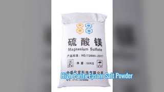 High Purity Epsom Salt Heptahydrate Powder Industrial Grade
