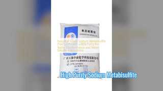 Industrial Grade Sodium Metabisulfite 96 Percent Purity